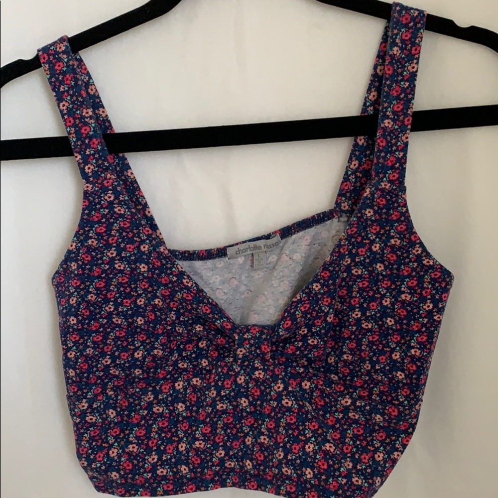 Floral patterned crop top - Picture 2 of 5